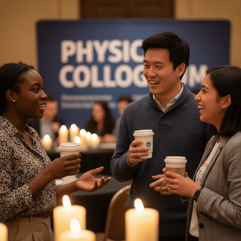 Students networking and connecting at community event