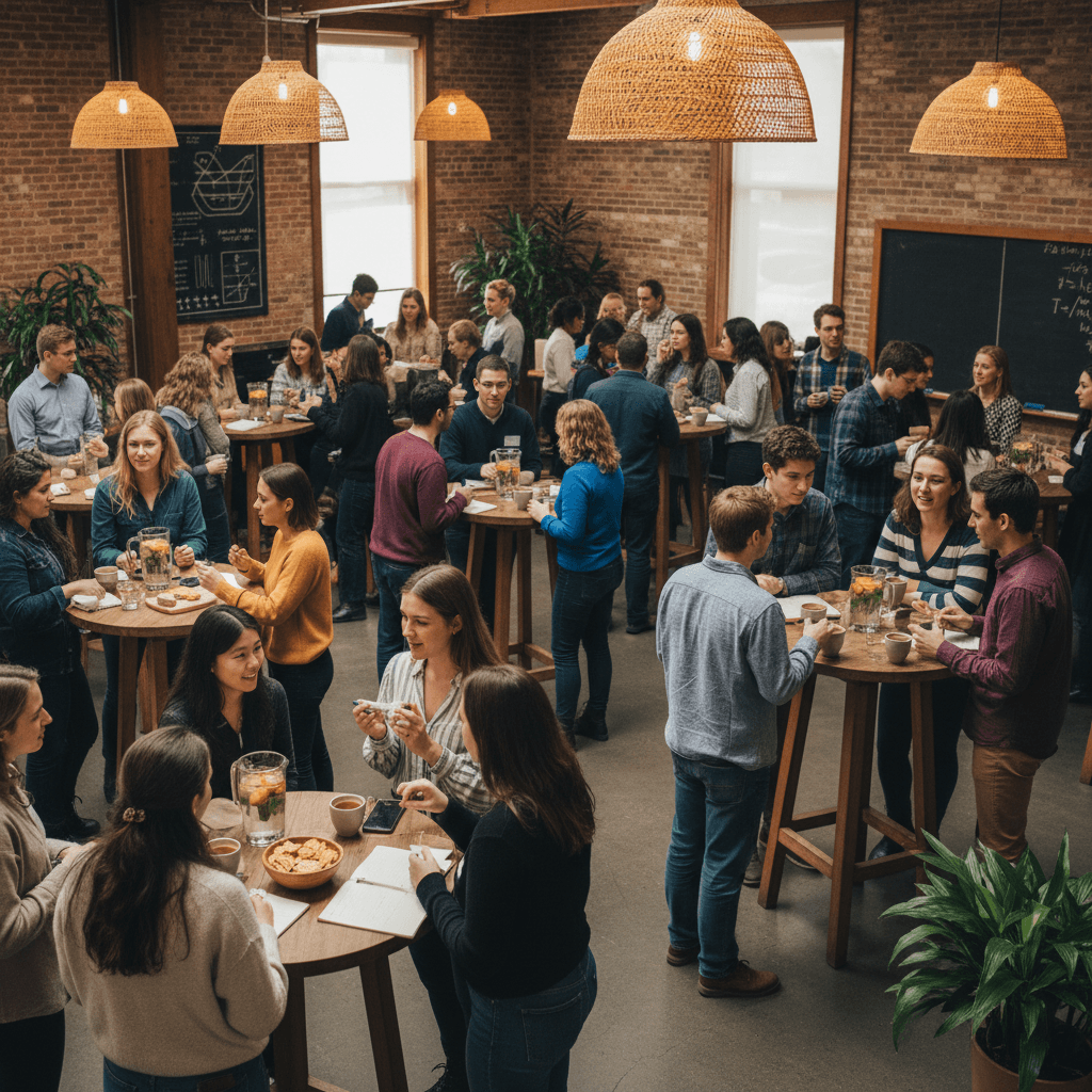 Reception and informal networking among physics students